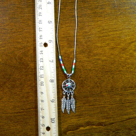 Navajo Pierced Earrings Necklace Set Sterling Silver Turquoise Vintage - Picture 11 of 14